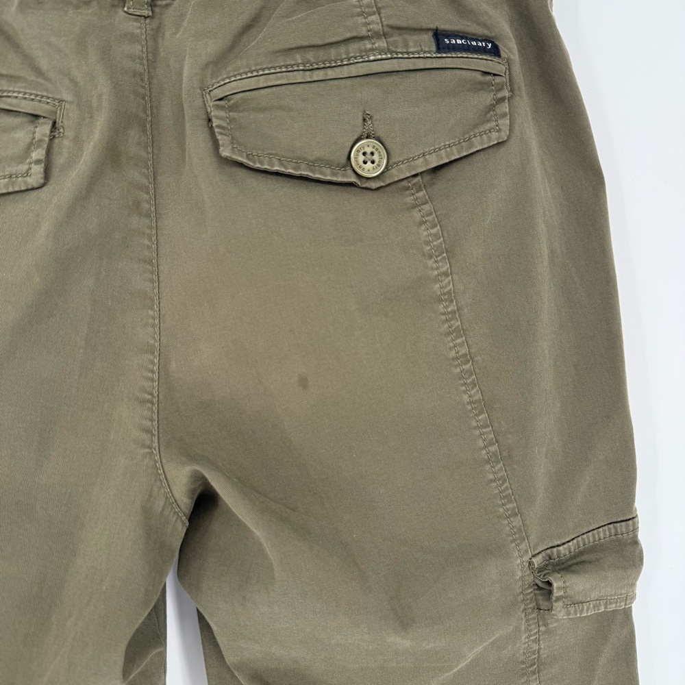 Sanctuary Rebel Cargo‎ Pants in Hiker Green Size 29 Casual Grunge Techwear - Picture 6 of 12
